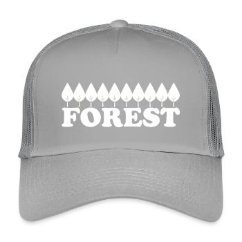 FOREST - Kinder Trucker-Cap - Hellgrau - Vorne