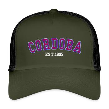 Cordoba Est 1995 - Kids’ Trucker Cap - olive/black - Front