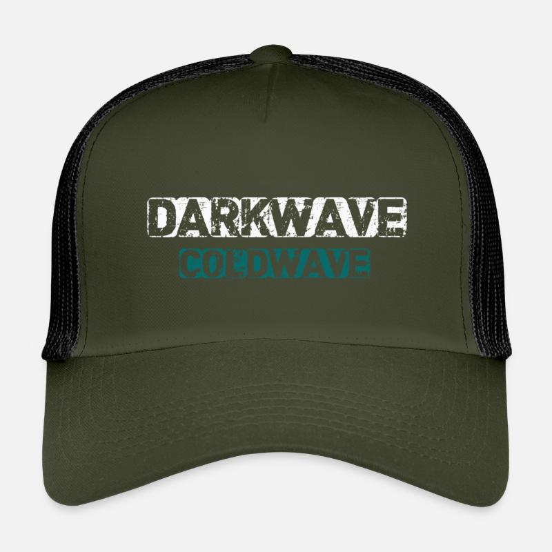 Darkwave Coldwave - Kids’ Trucker Cap - olive/black