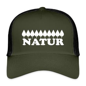 Nature - Kids’ Trucker Cap - olive/black - Front