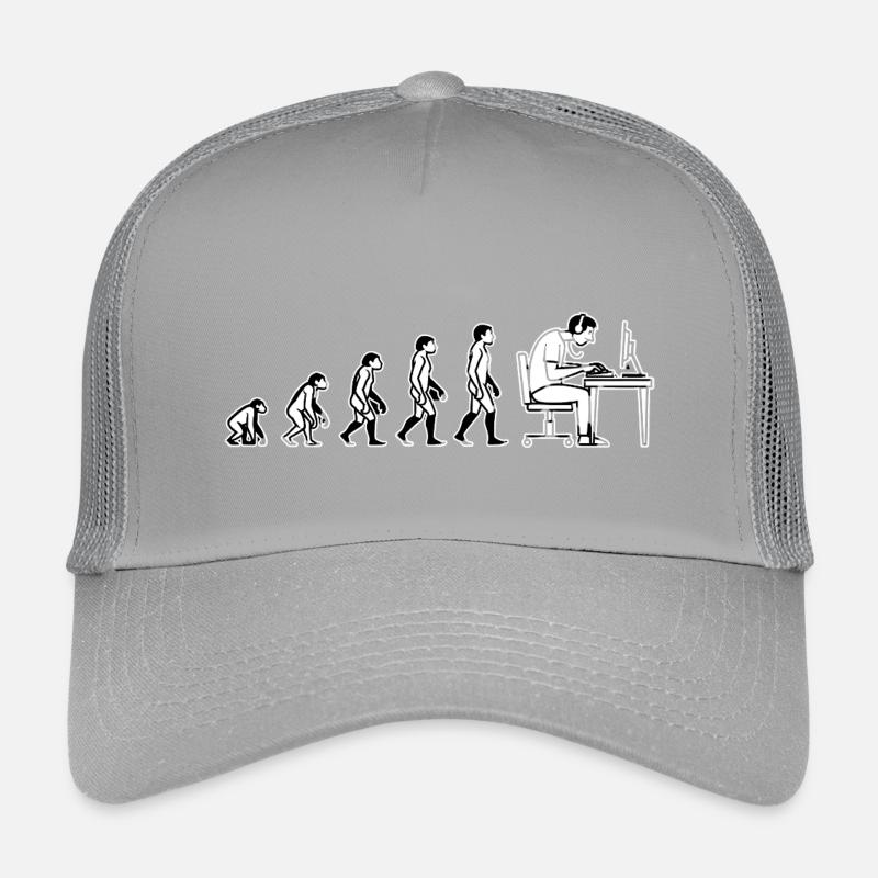 L’évolution s’arrête à l’ordinateur – Conception de l’humour Casquette trucker enfant