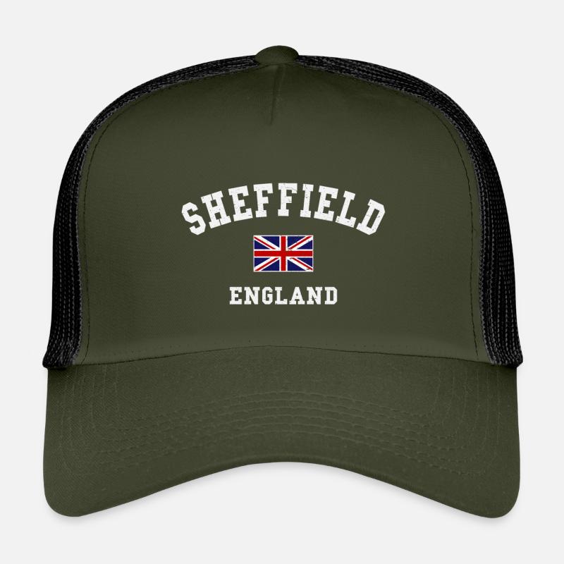 Sheffield - Kids’ Trucker Cap - olive/black
