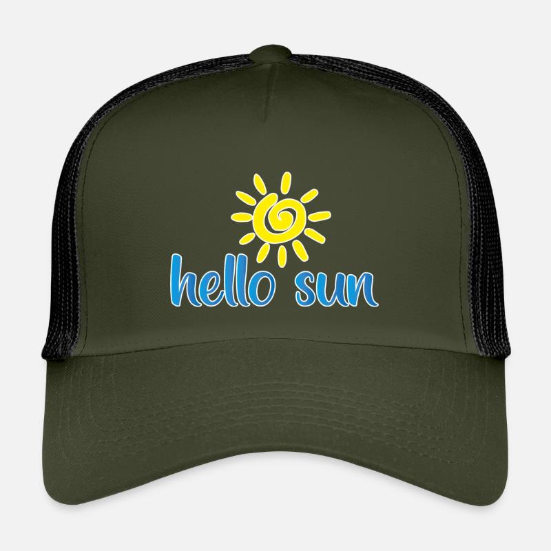 sun 01 - Kinder Trucker-Cap - Olive/Schwarz