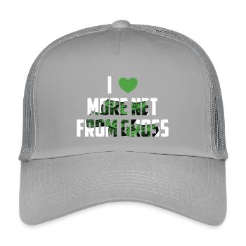 More net from gross - Kids’ Trucker Cap - light grey - Front
