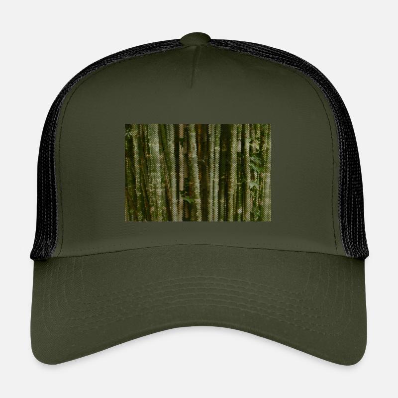Waldtarnung Raster Muster Kinder Trucker-Cap