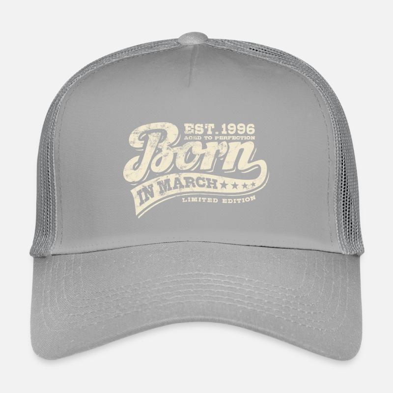 Né en mars 1996 - Anniversaire - Cadeau Casquette trucker enfant