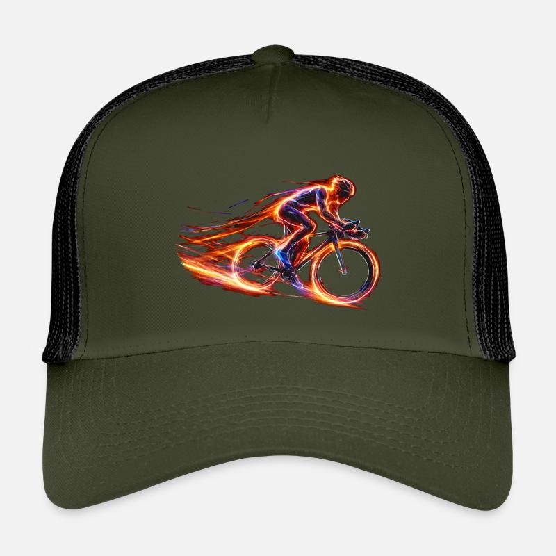 Conception de vélo de vitesse pour cyclistes de route Casquette trucker enfant