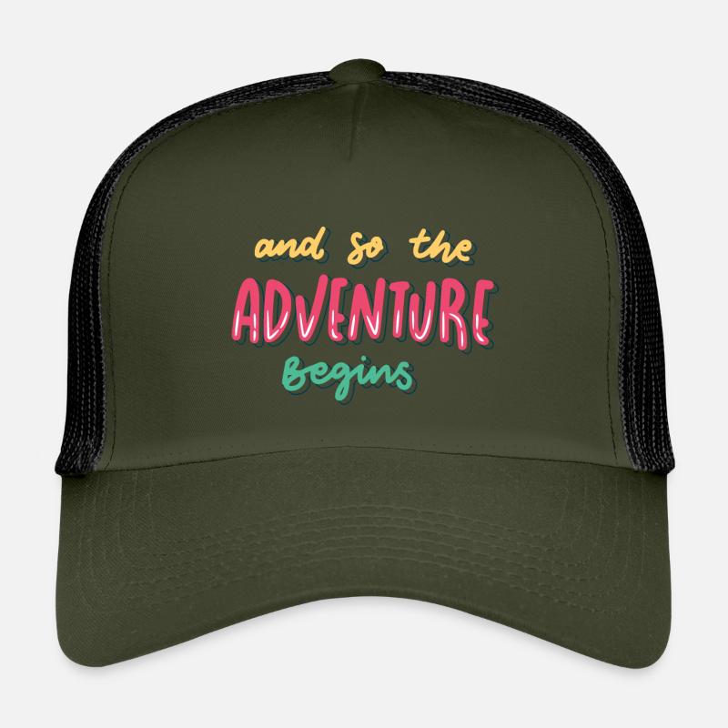 C’est parti pour que l’aventure commence Casquette trucker enfant