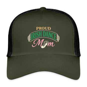 Irish Dance Step-dancing Celtic Fan - Kids’ Trucker Cap - olive/black - Front