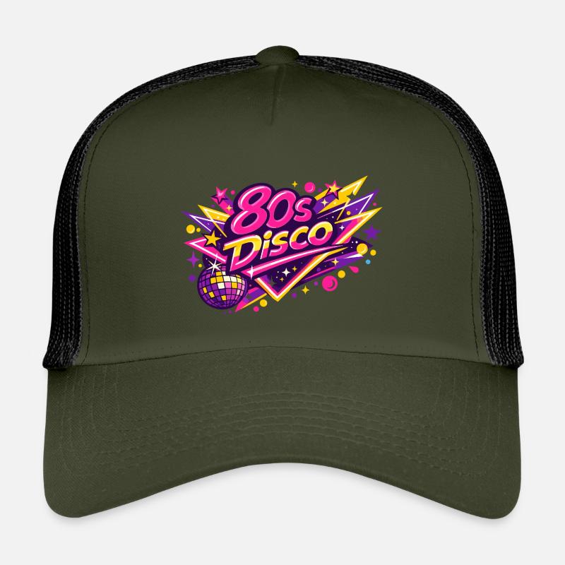 Fusion disco néon des années 80 Casquette trucker enfant