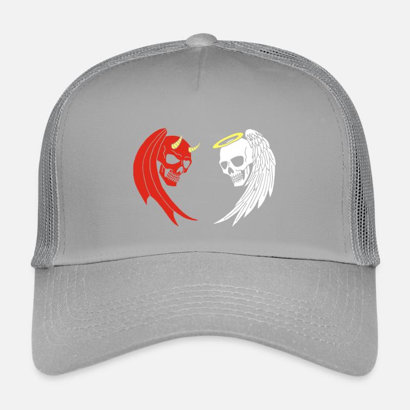 Squelette ange et démon Casquette trucker enfant