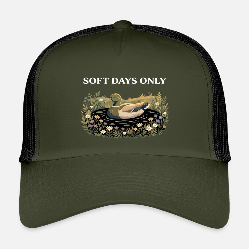 Canard en fleurs : Soft Days Cottagecore Farm Casquette trucker enfant