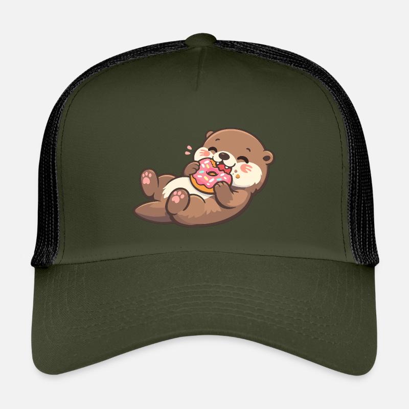 Ours câlins avec plaisir de beignet Casquette trucker enfant