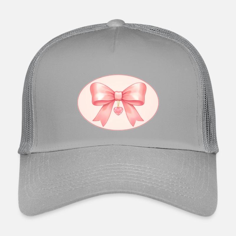 Pink bow with heart pendant Bichon&Bear Studio Kids’ Trucker Cap