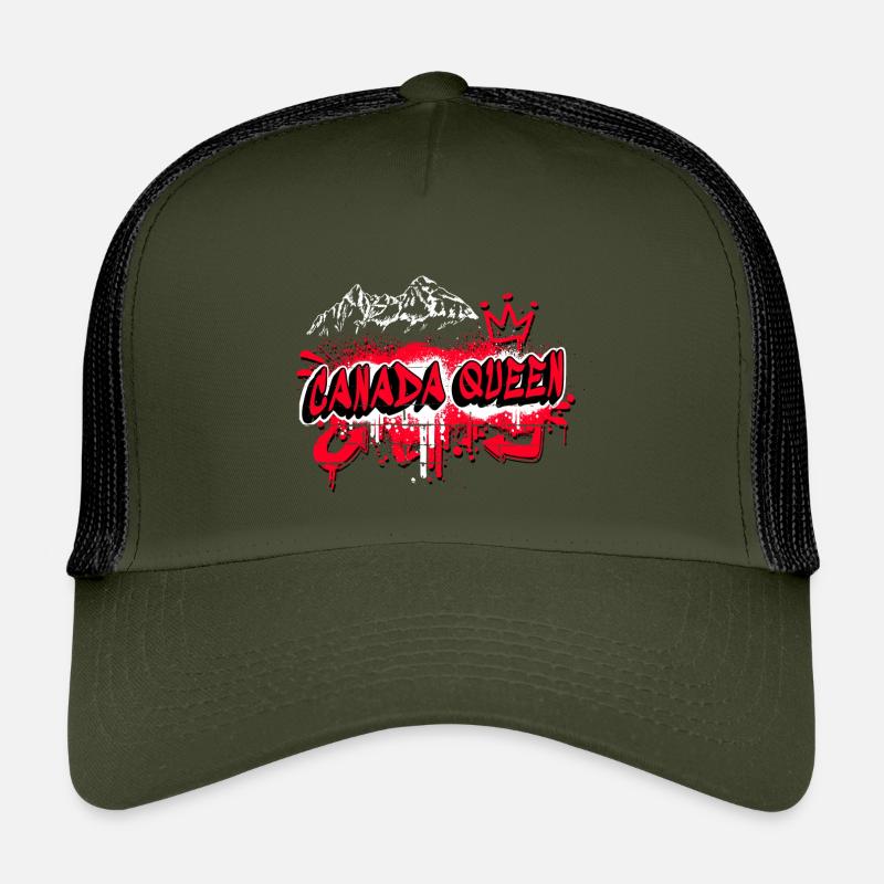 Canada Queen Drapeaux Graffiti Design Casquette trucker enfant