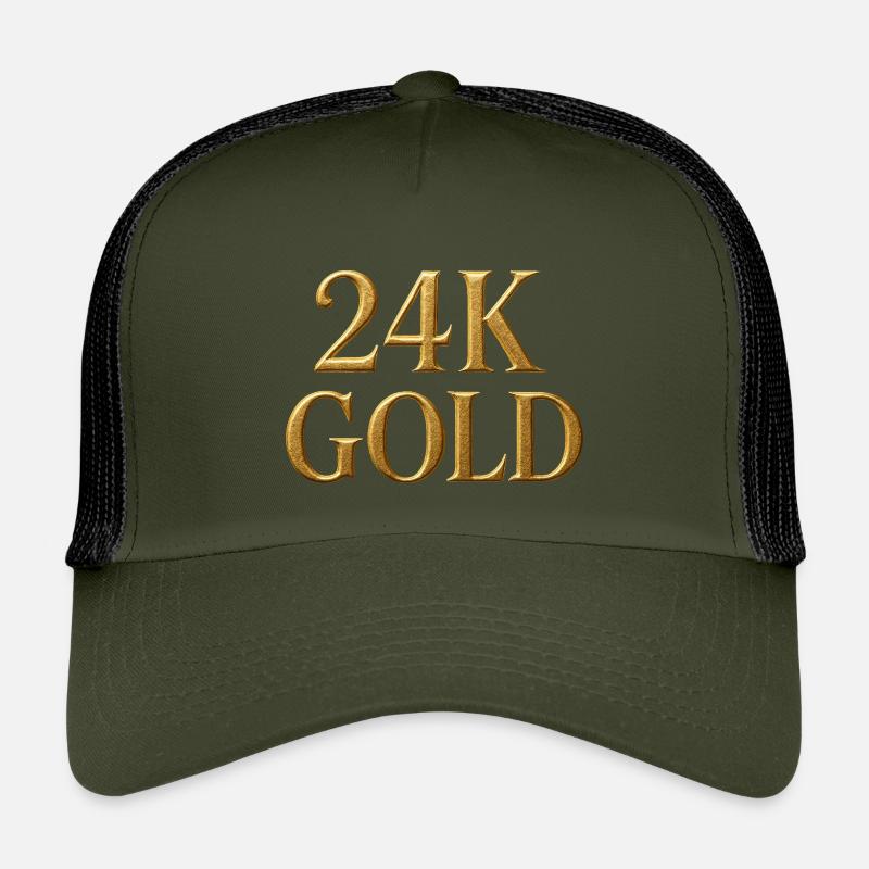 Abstract Gold Patterns for Fashion Kids’ Trucker Cap