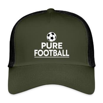 Reiner Fußball - Kinder Trucker-Cap - Olive/Schwarz - Vorne