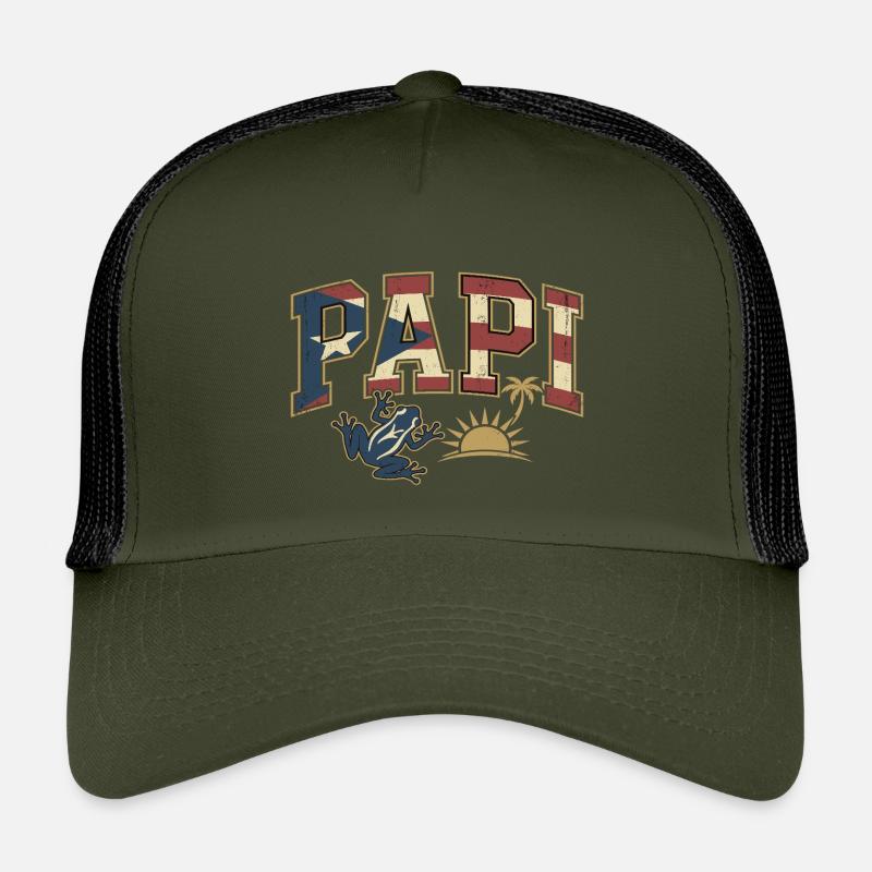 Papi Puerto Rico Flagge Kinder Trucker-Cap