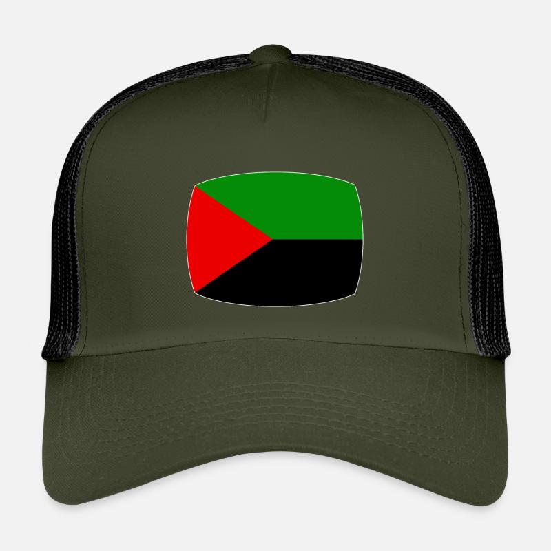 Martinique drapeau rouge vert noir Casquette trucker enfant