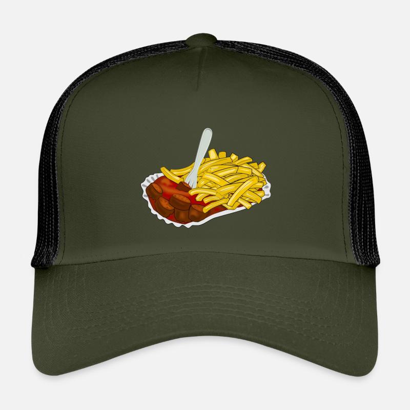 Currywurst mit Pommes Kinder Trucker-Cap