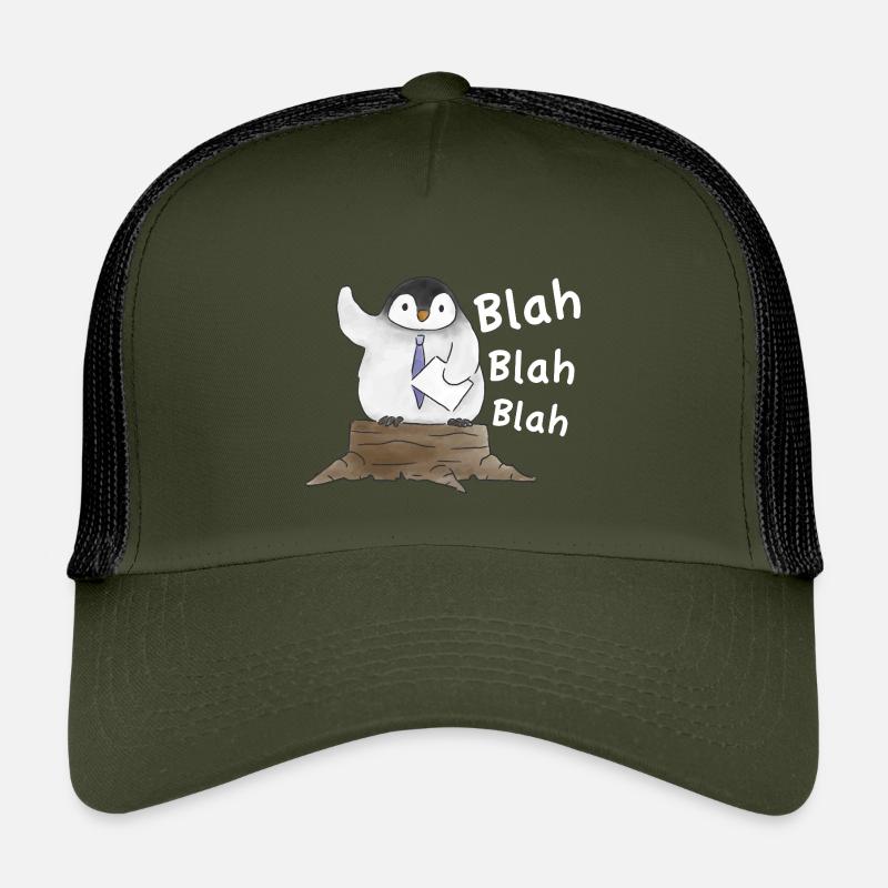 Pinguin-Rede Penguin Speech  - Kinder Trucker-Cap - Olive/Schwarz