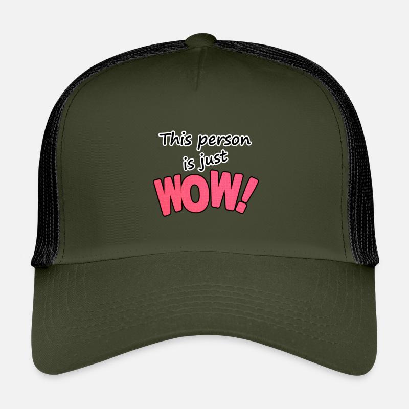 This person is just WOW Kids’ Trucker Cap