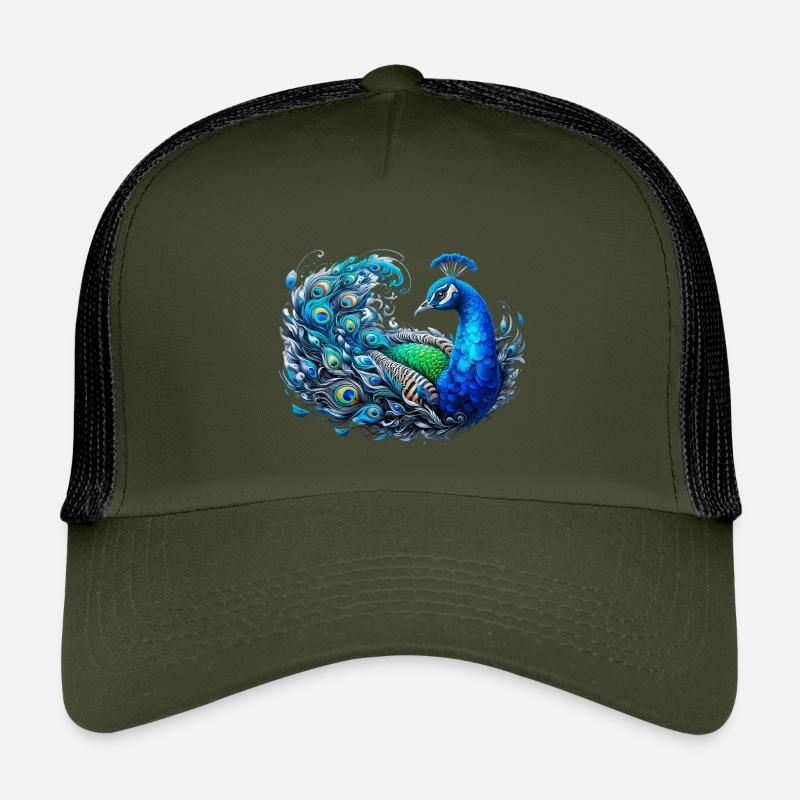 Pfau - Kinder Trucker-Cap - Olive/Schwarz