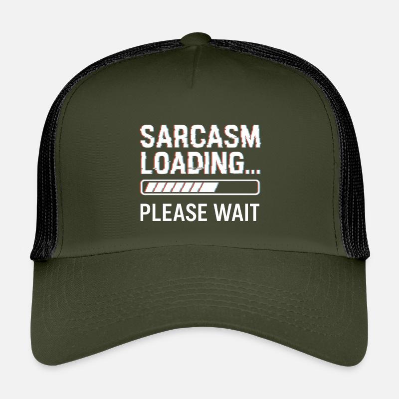Sarkasmus  - Kinder Trucker-Cap - Olive/Schwarz