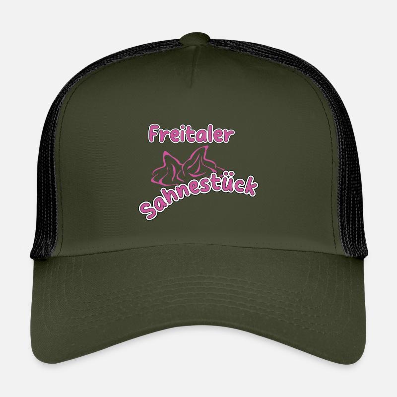 Freital_012-1 - Kinder Trucker-Cap - Olive/Schwarz