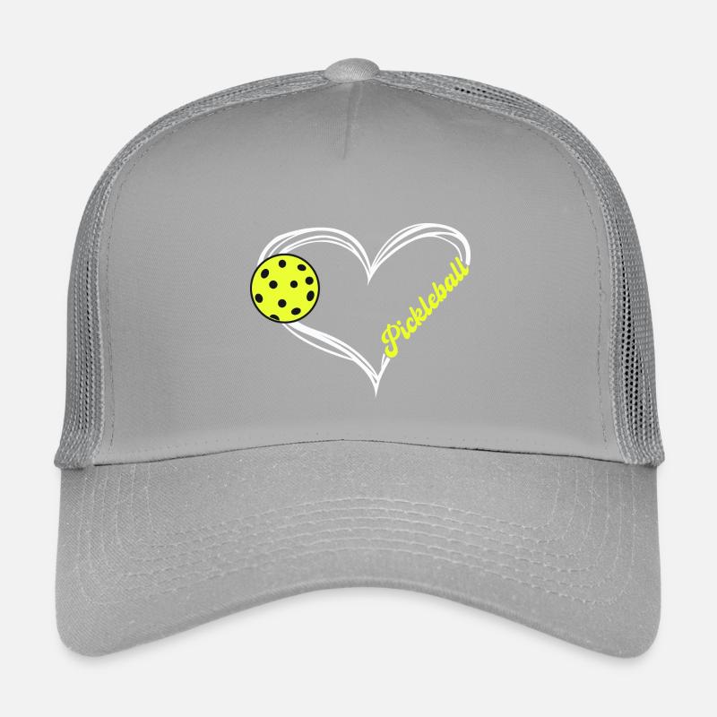 Pickleball Heart Emblem Kids’ Trucker Cap