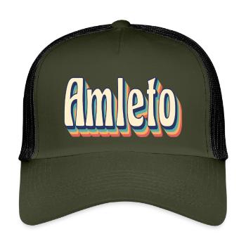 Vintage Retro Hamlet T-shirt T-shirt gaveidé - Børn trucker cap 5-panel - oliven/sort - Foran