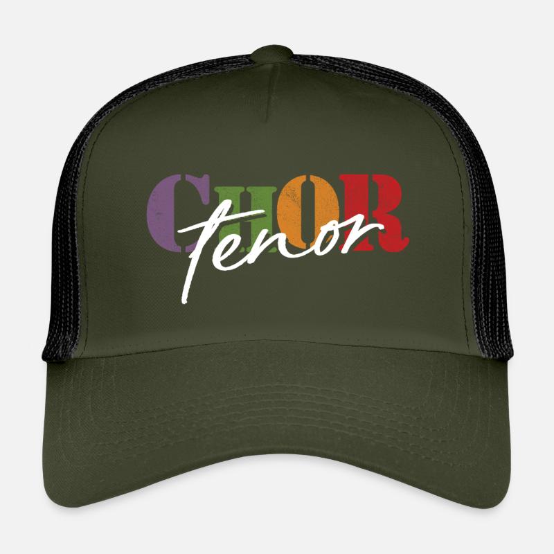 Chor Tenor - Kinder Trucker-Cap - Olive/Schwarz