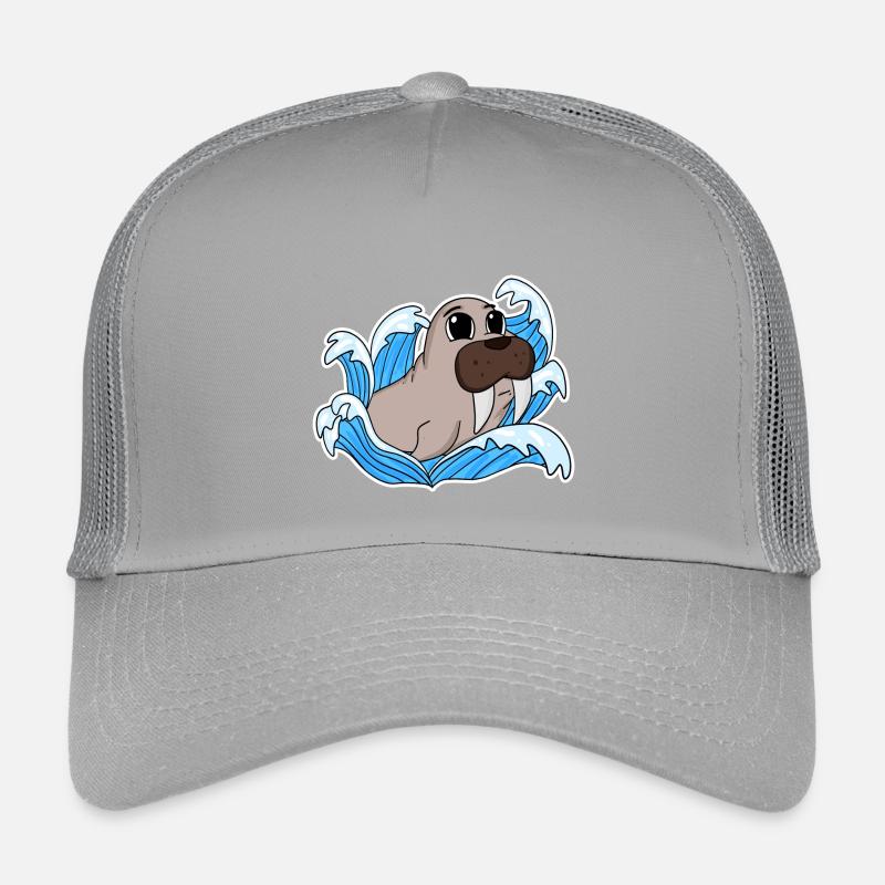 Walross Robbe Kinder Trucker-Cap