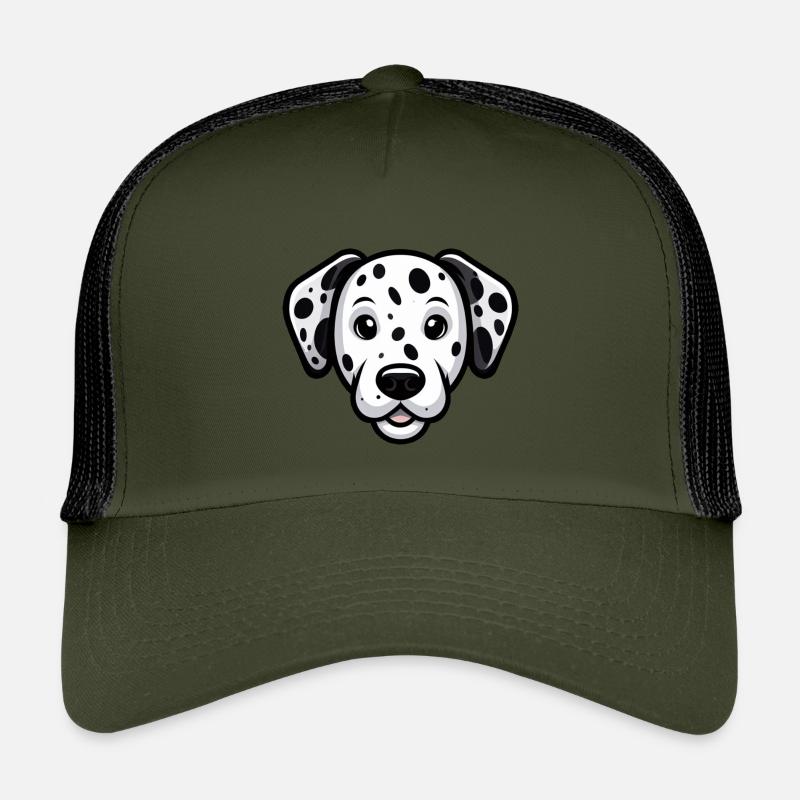 Tête de dalmatien dans un style comique Casquette trucker enfant