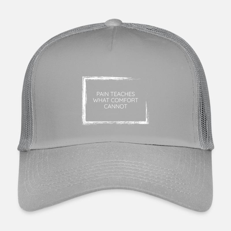 pain teaches what comfort cannot wisdom tee design Kids’ Trucker Cap