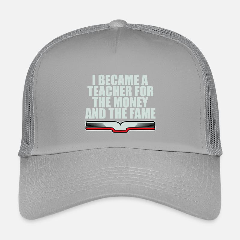 Je suis devenu professeur pour le logo de blague sur l’argent et la célébrité Casquette trucker enfant
