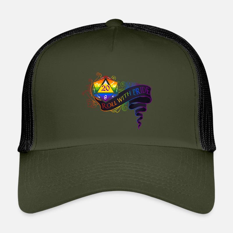 Wieder mit PRIDE spielen! - Kinder Trucker-Cap - Olive/Schwarz