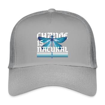 Le changement des libellules libellules est naturel - Casquette trucker enfant - gris clair - Devant