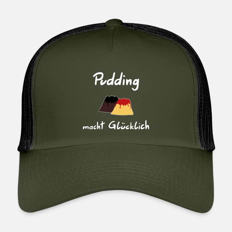 Le pudding vous rend heureux - Casquette trucker enfant - olive/noir