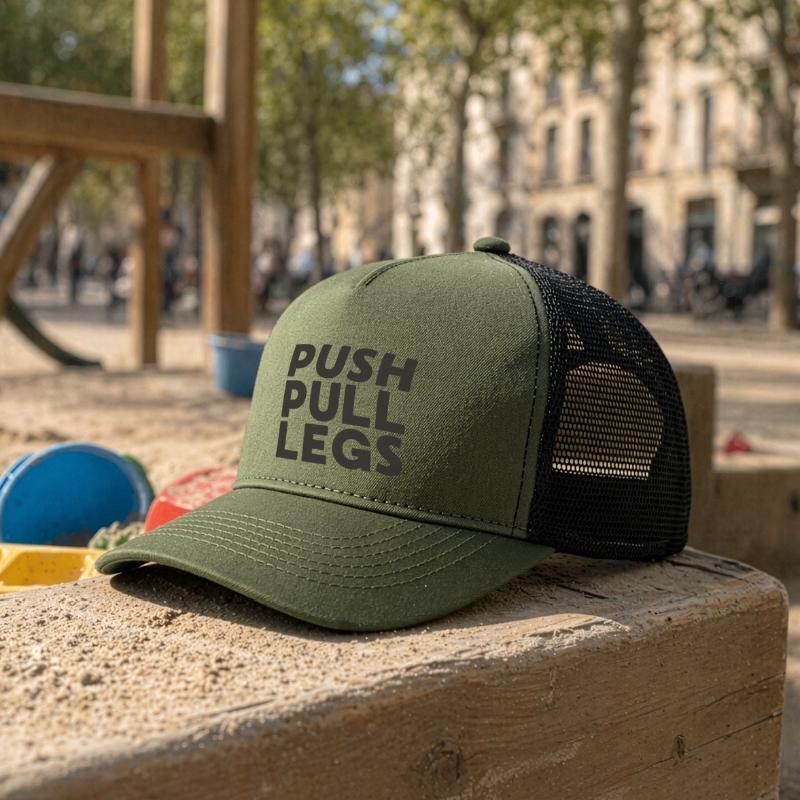 Push Pull Legs Repeat Trainingssplit Kids’ Trucker Cap