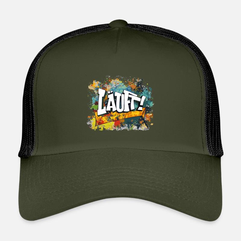 Graffiti Kunst Spaß Design läuft Kinder Trucker-Cap