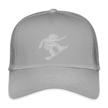 Les snowboardeurs adorent s’habiller pour les femmes - Casquette trucker enfant - gris clair - Devant