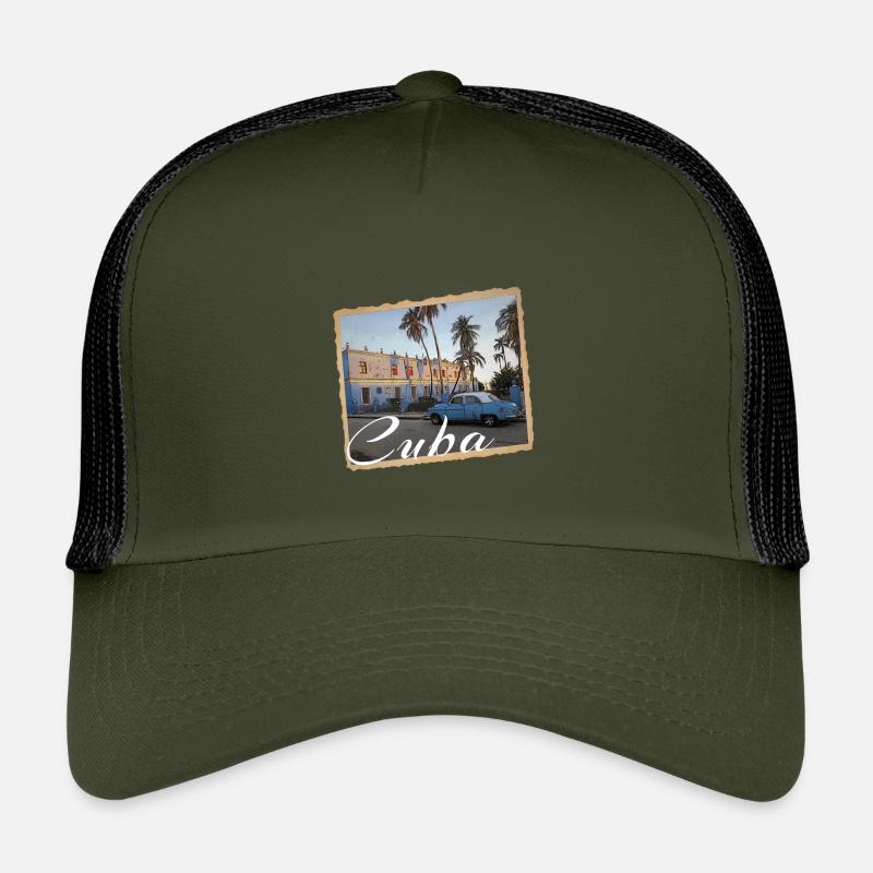 Cuba - Kinder Trucker-Cap - Olive/Schwarz