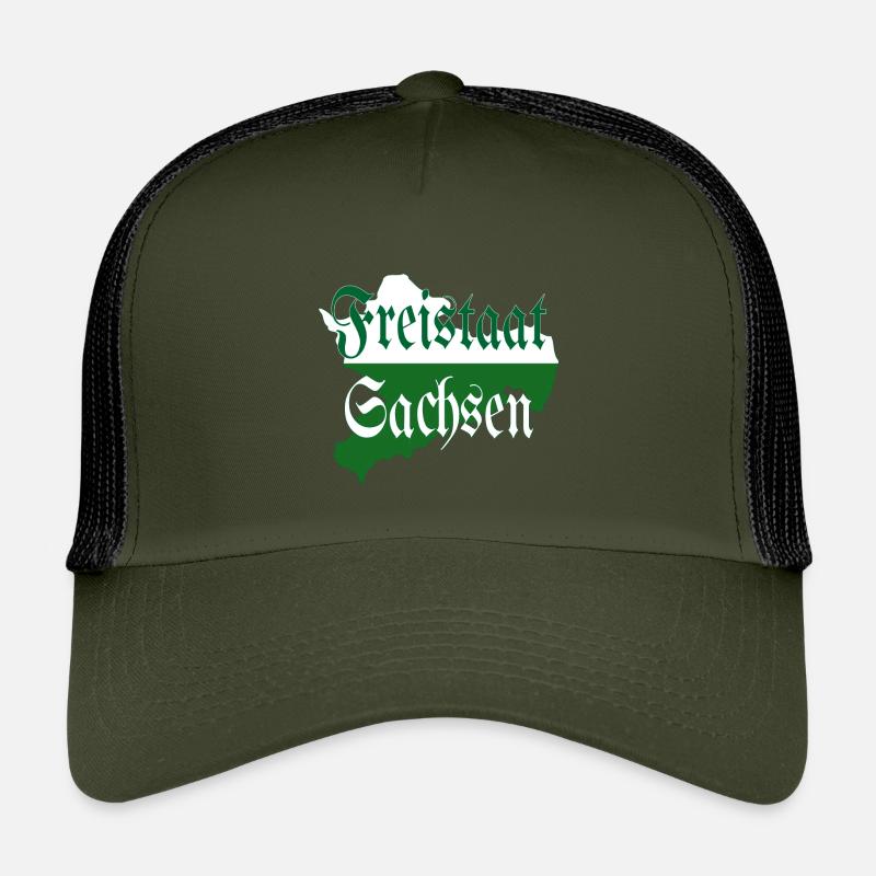 État libre de Saxe vert blanc Casquette trucker enfant
