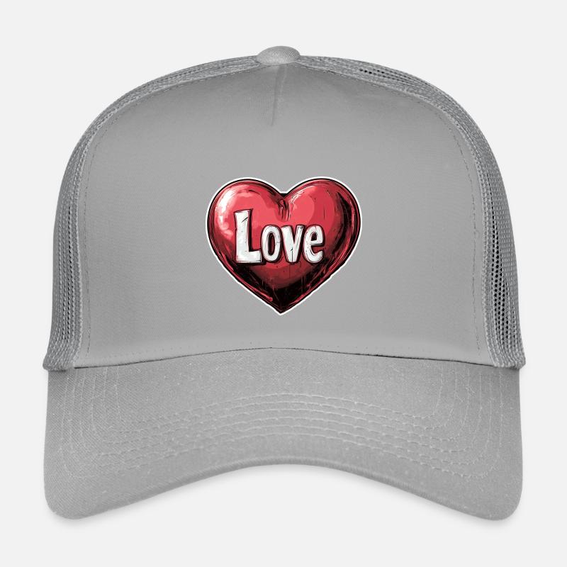 Herz der Liebe Illustration Kinder Trucker-Cap