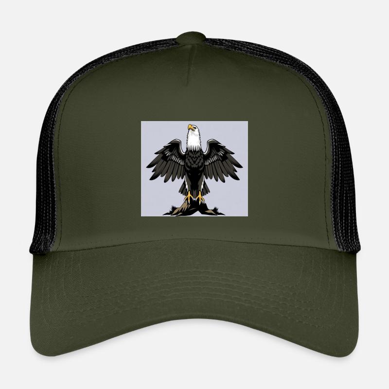 Adler - Kinder Trucker-Cap - Olive/Schwarz