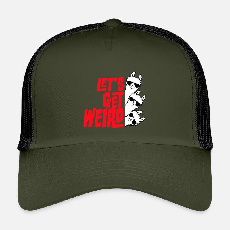 Let's Get Weird 3 Llama Friends Team Sunglasses Kids’ Trucker Cap