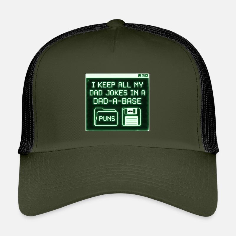 Je garde toutes mes blagues de papa dans une base de papa Casquette trucker enfant