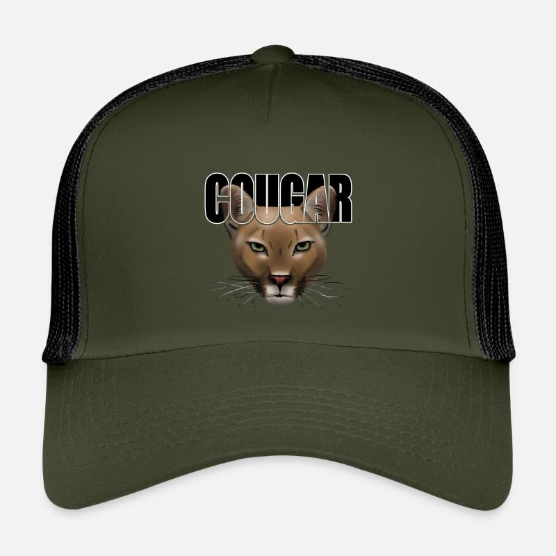Cougar script R6Z - Kinder Trucker-Cap - Olive/Schwarz