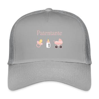 Patentante Geburt Mädchen Taufe - Kinder Trucker-Cap - Hellgrau - Vorne